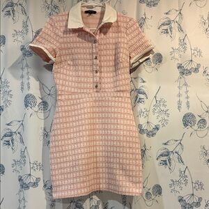 City Studio Pink Checkered Mini Dress
